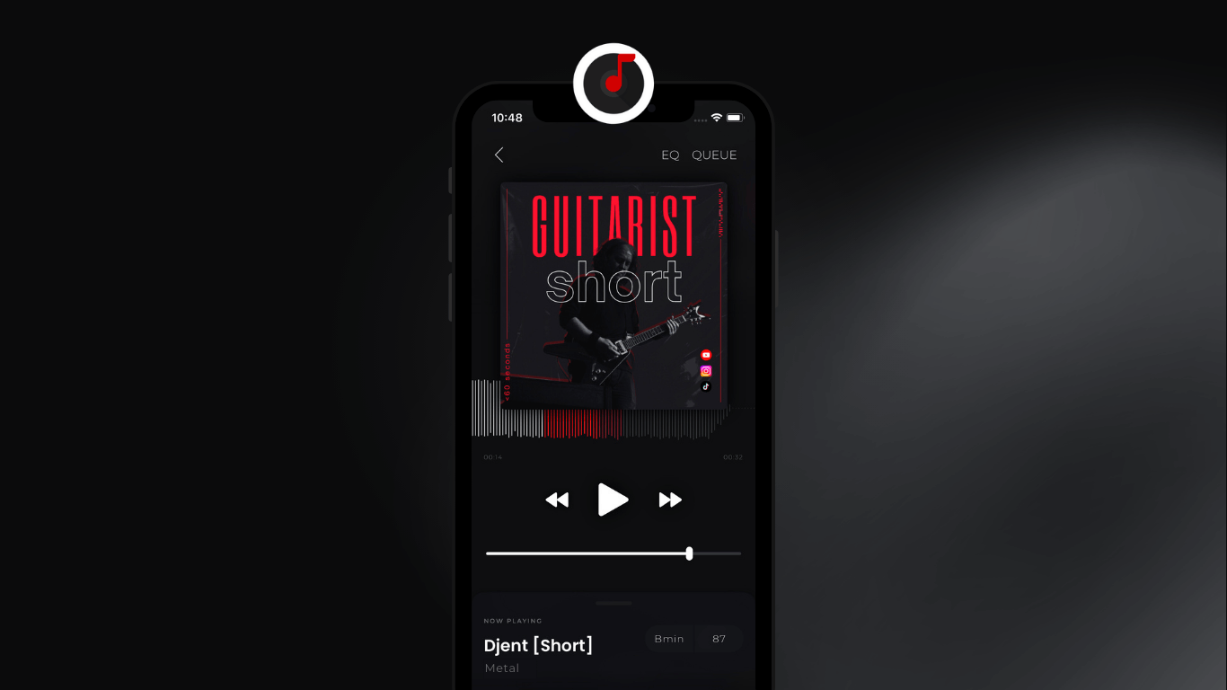 Backtrackit App — Metal Backing Track Player
